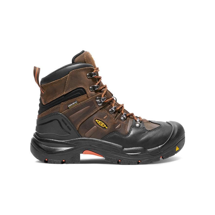 Brown Men Keen Coburg 6 Waterproof (Steel Toe) Work Boots | 71483-EKJP