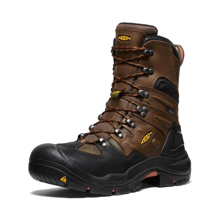 Brown Men Keen Coburg 8 Waterproof (Steel Toe) Work Boots | 49207-EPRS