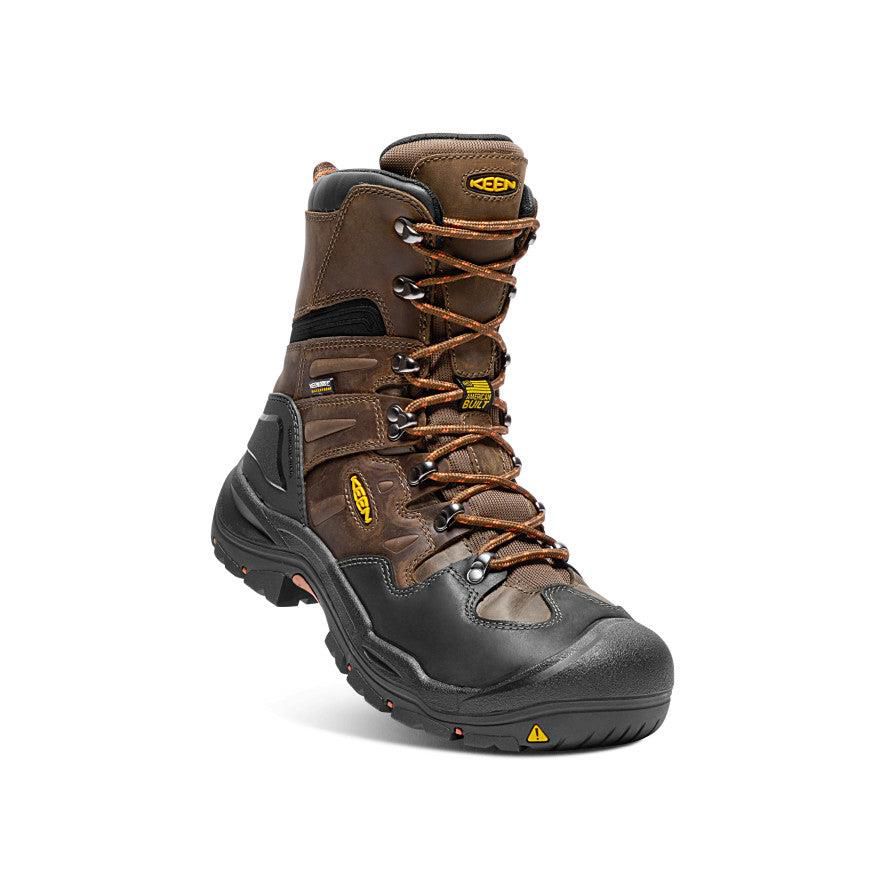 Brown Men Keen Coburg 8 Waterproof (Steel Toe) Work Boots | 49207-EPRS