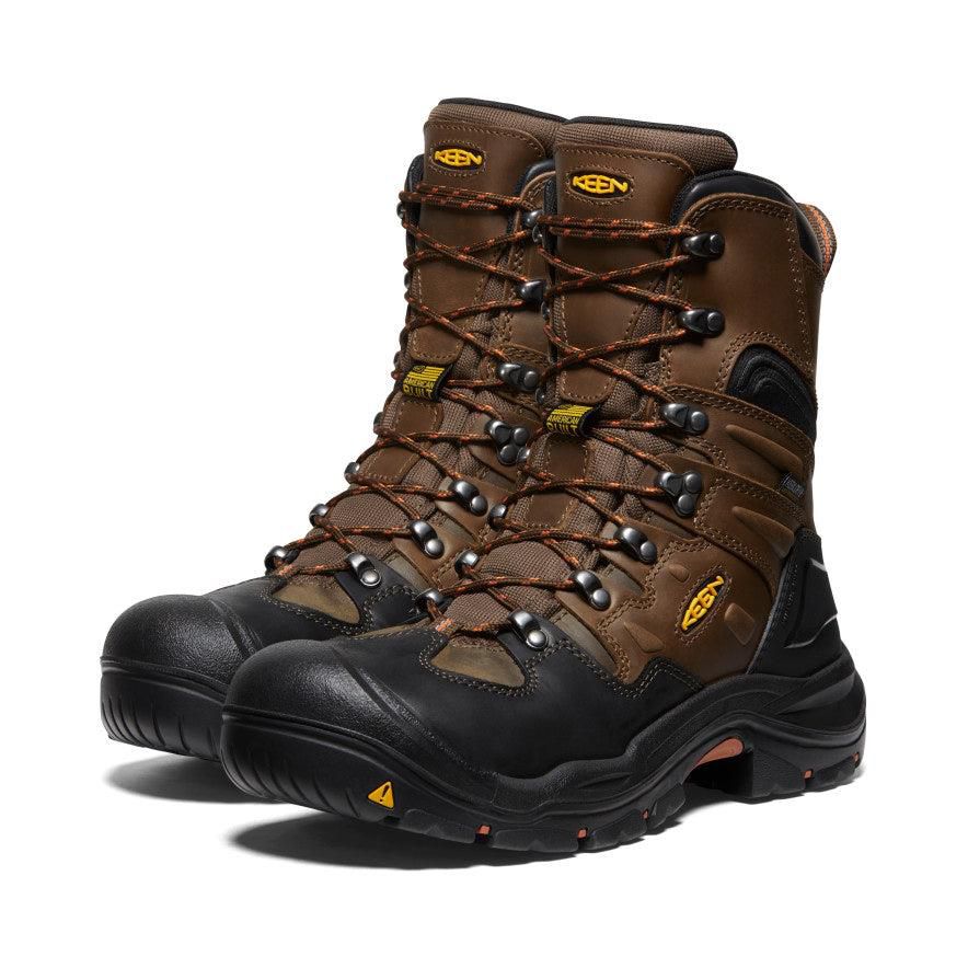 Brown Men Keen Coburg 8 Waterproof (Steel Toe) Work Boots | 49207-EPRS