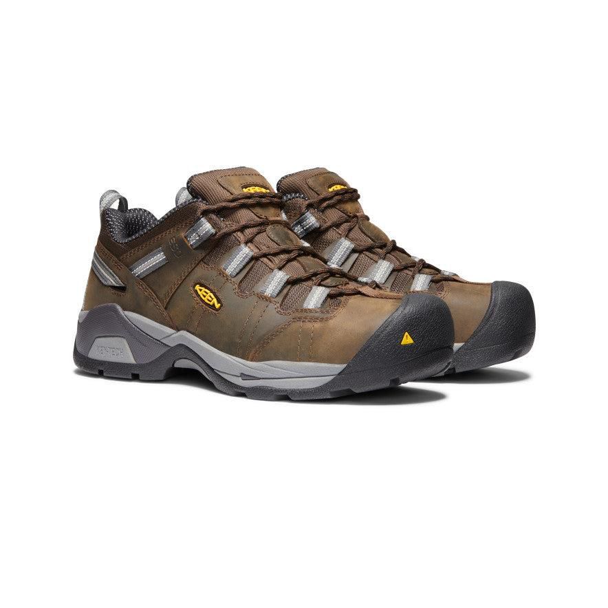 Brown Men Keen Detroit XT ESD (Steel Toe) Work Shoes | 61348-SRZT