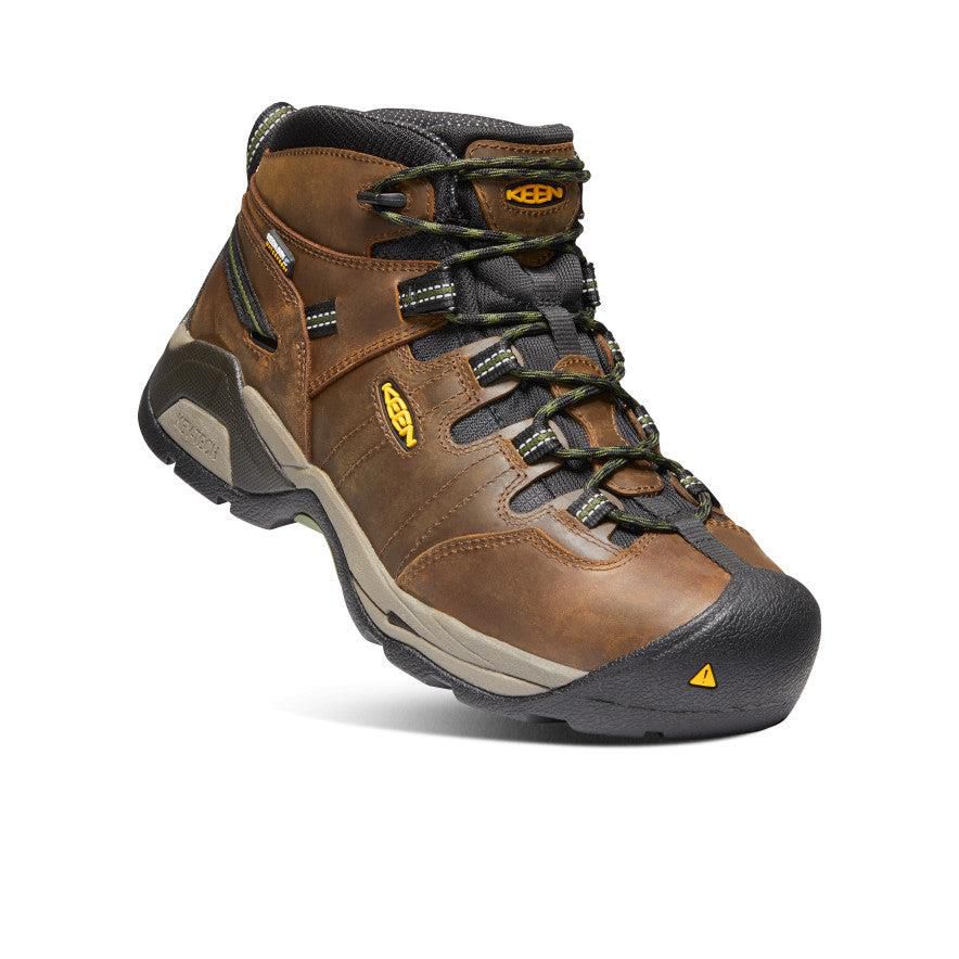 Brown Men Keen Detroit XT Waterproof (Steel Toe) Work Boots | 02345-TFZQ