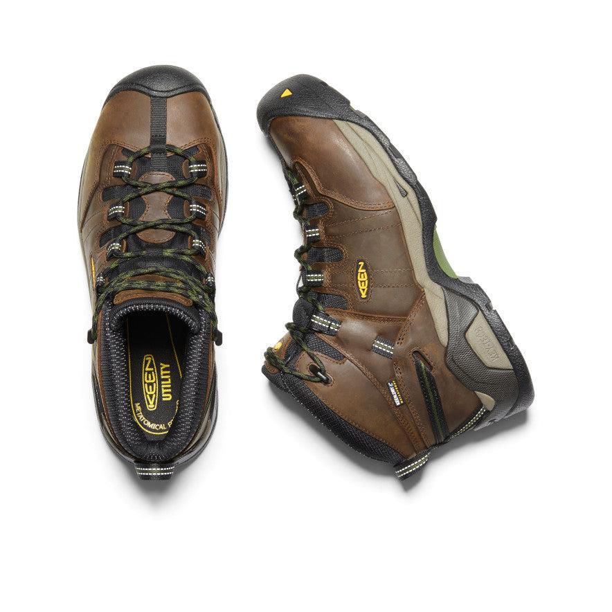 Brown Men Keen Detroit XT Waterproof (Steel Toe) Work Boots | 02345-TFZQ