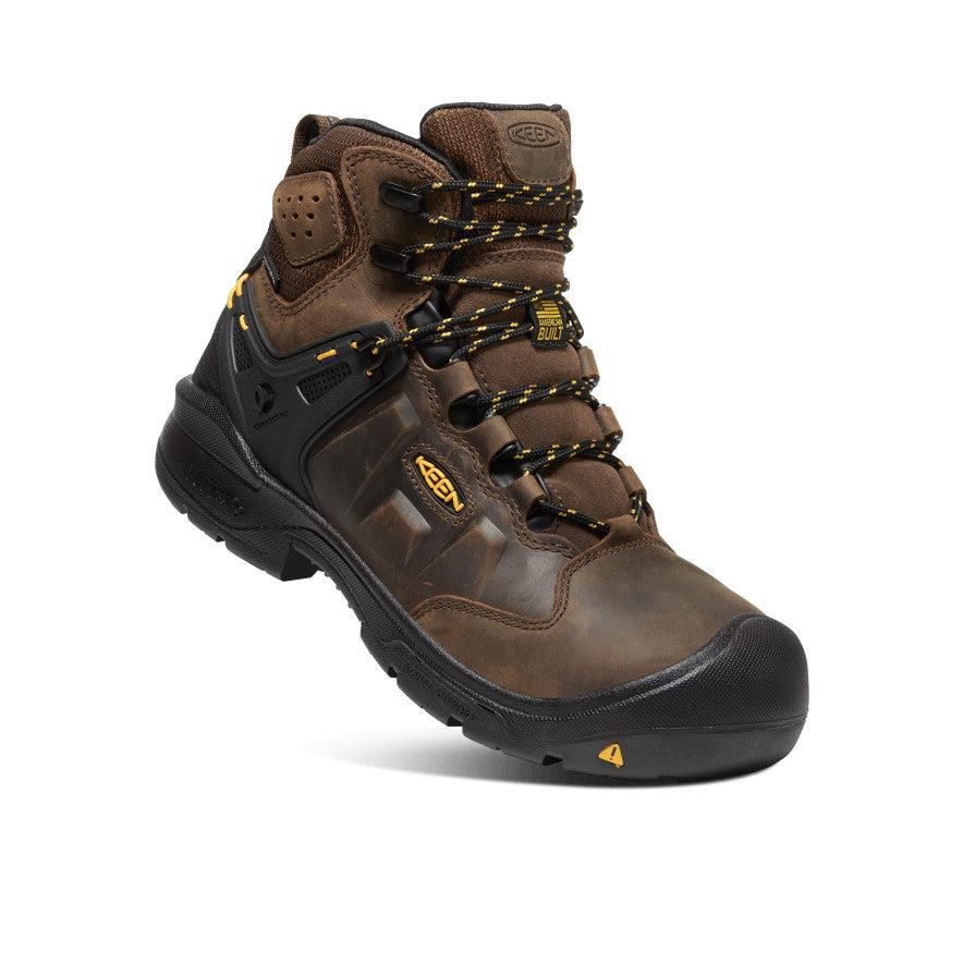 Brown Men Keen Dover 6 Waterproof (Carbon-Fiber Toe) Work Boots | 10325-ZRYW