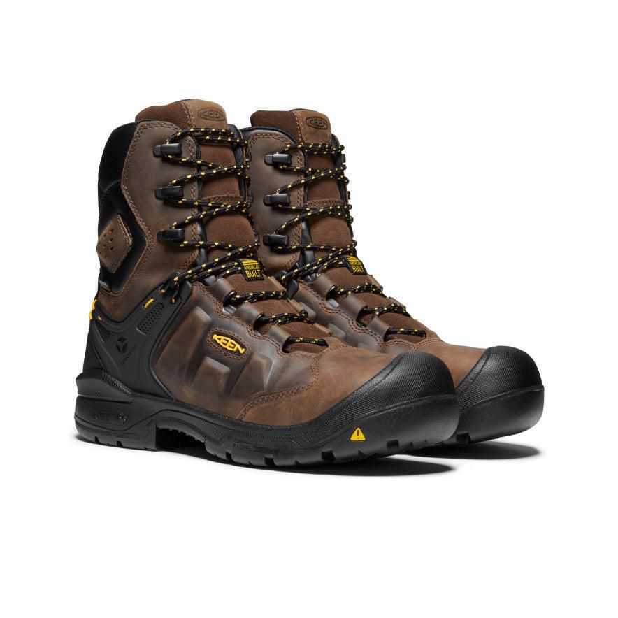 Brown Men Keen Dover 8 Waterproof (Carbon-Fiber Toe) Boots | 50364-PGWE