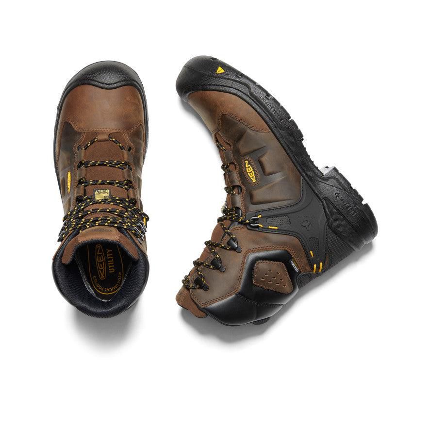 Brown Men Keen Dover 8 Waterproof (Carbon-Fiber Toe) Boots | 50364-PGWE