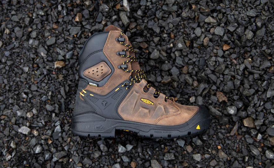 Brown Men Keen Dover 8 Waterproof (Carbon-Fiber Toe) Boots | 50364-PGWE