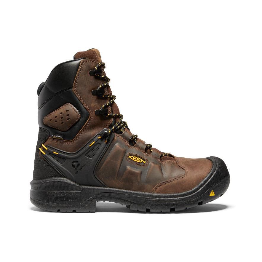 Brown Men Keen Dover 8 Waterproof (Carbon-Fiber Toe) Boots | 50364-PGWE