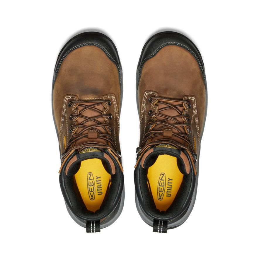 Brown Men Keen Evanston 6 Waterproof (Carbon-Fiber Toe) Work Boots | 31460-CDUN