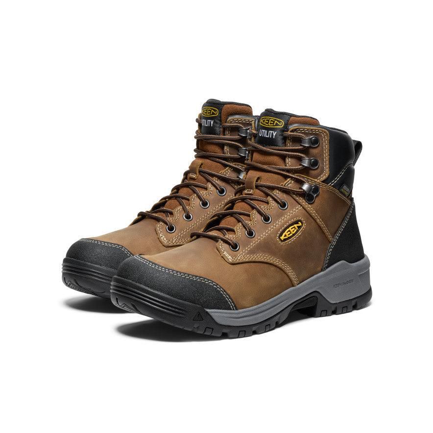 Brown Men Keen Evanston 6 Waterproof (Soft Toe) Boots | 28760-WDPI