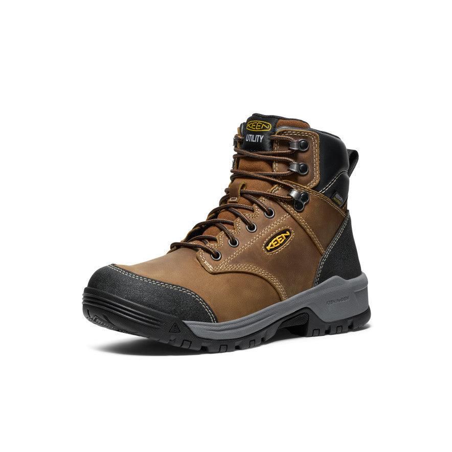 Brown Men Keen Evanston 6 Waterproof (Soft Toe) Boots | 28760-WDPI