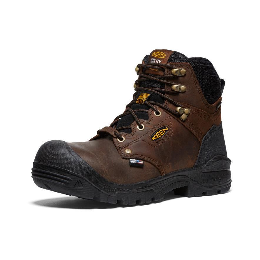 Brown Men Keen Independence 6 Insulated Waterproof (Carbon Fiber Toe) Work Boots | 19206-YHSO