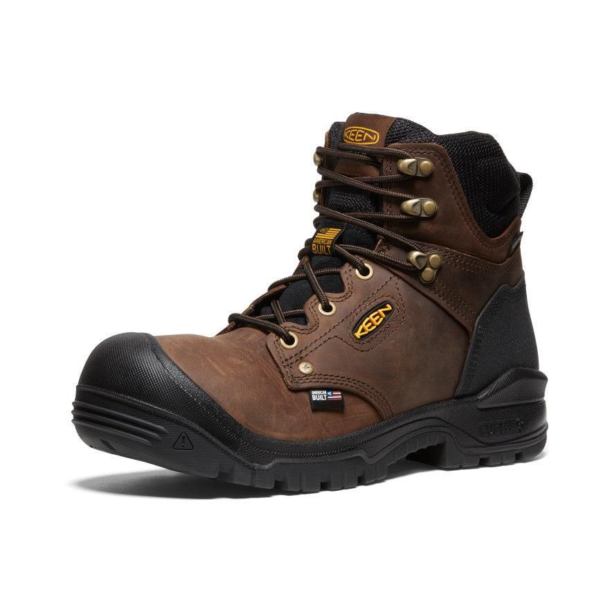 Brown Men Keen Independence 6 Waterproof (Soft Toe) Work Boots | 93162-LVBK