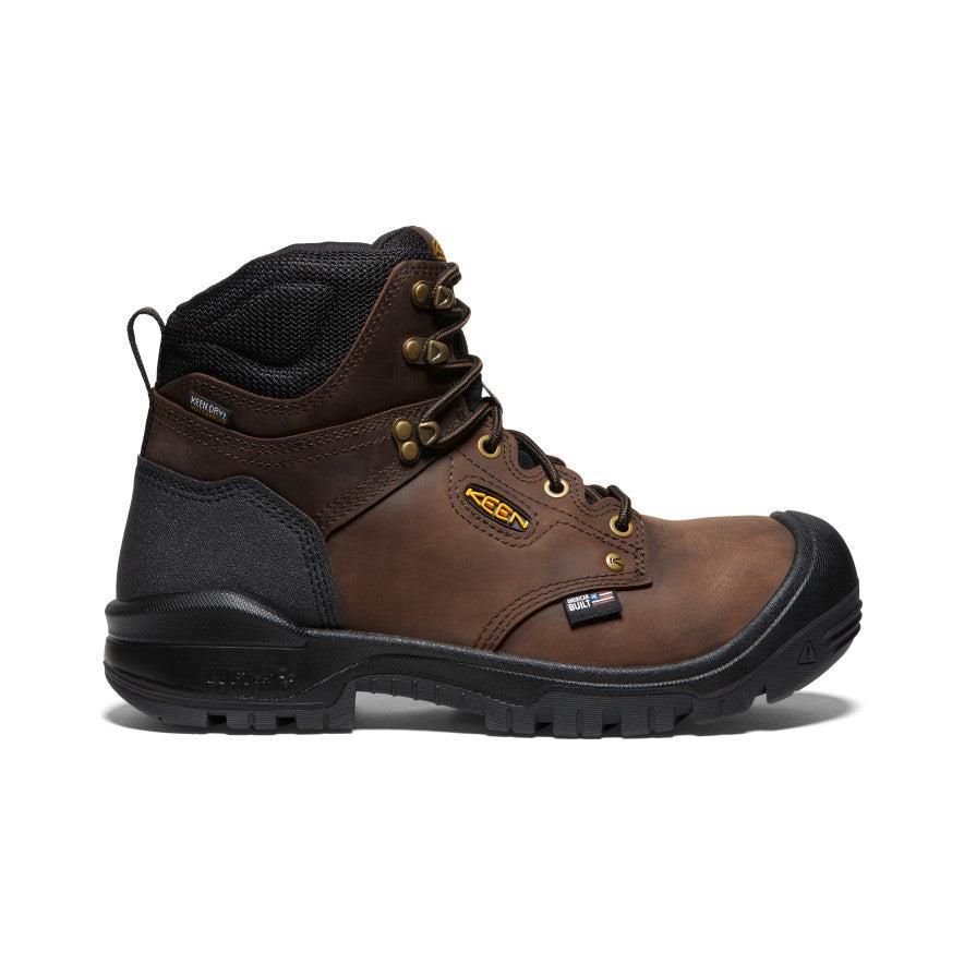 Brown Men Keen Independence 6 Waterproof (Soft Toe) Work Boots | 93162-LVBK