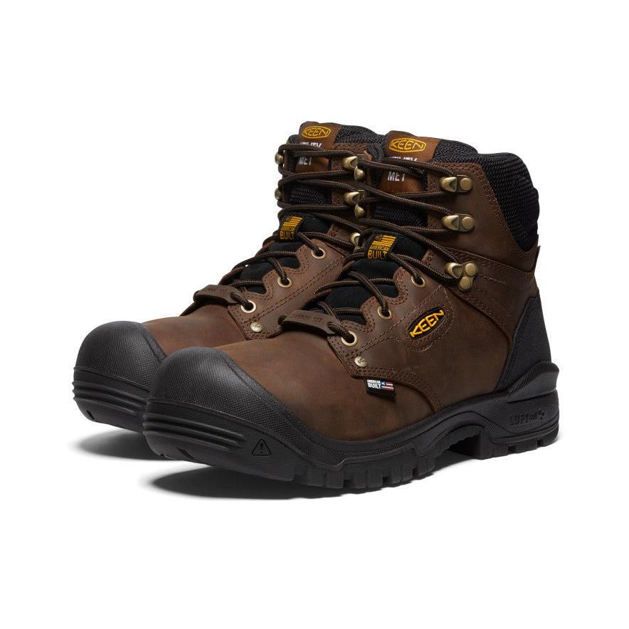 Brown Men Keen Independence 6 Waterproof Internal MET (Carbon-Fiber Toe) Work Boots | 13295-XNJC