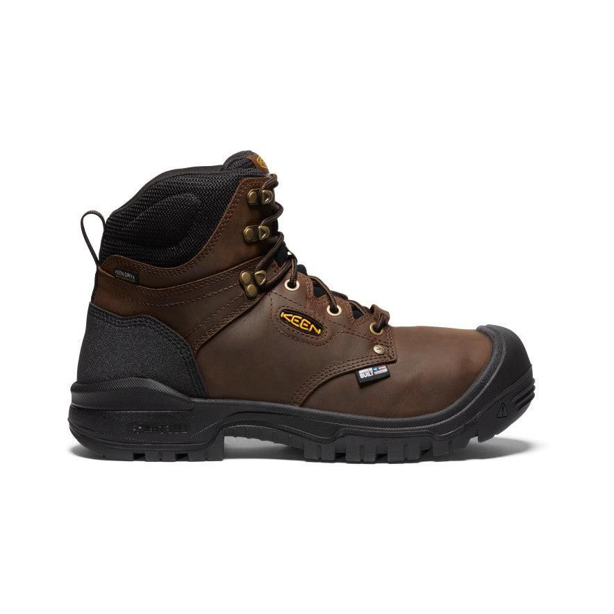 Brown Men Keen Independence 6 Waterproof Internal MET (Carbon-Fiber Toe) Work Boots | 13295-XNJC