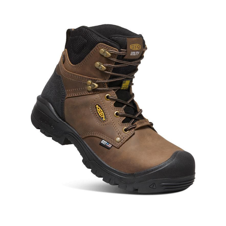 Brown Men Keen Independence 6 Waterproof (Carbon Fiber Toe) Work Boots | 61074-OWJU