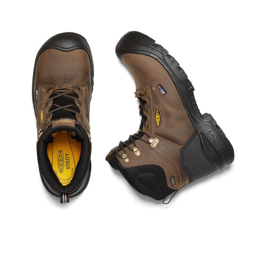 Brown Men Keen Independence 6 Waterproof (Carbon Fiber Toe) Work Boots | 61074-OWJU