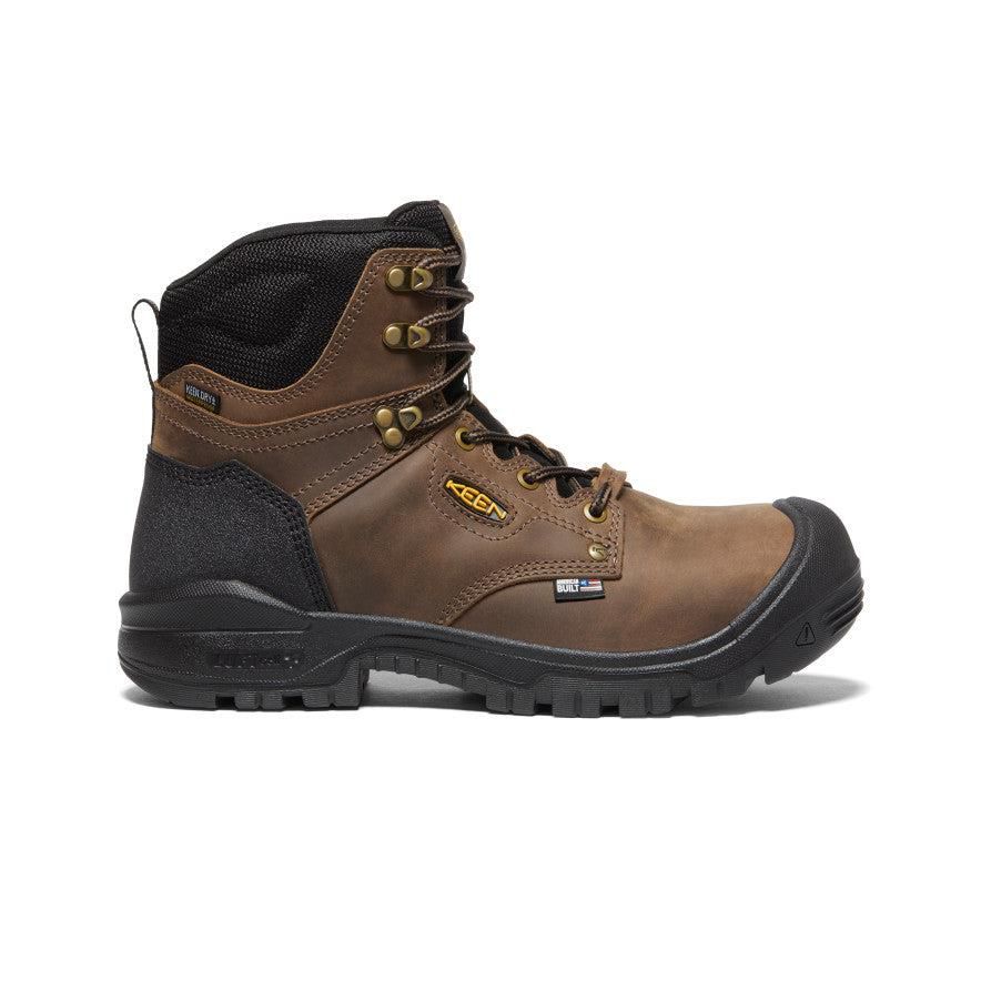 Brown Men Keen Independence 6 Waterproof (Carbon Fiber Toe) Work Boots | 61074-OWJU