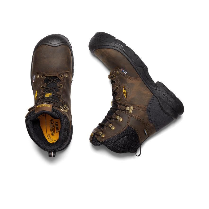 Brown Men Keen Independence 8 Waterproof (Carbon Fiber Toe) Work Boots | 65374-KGVQ