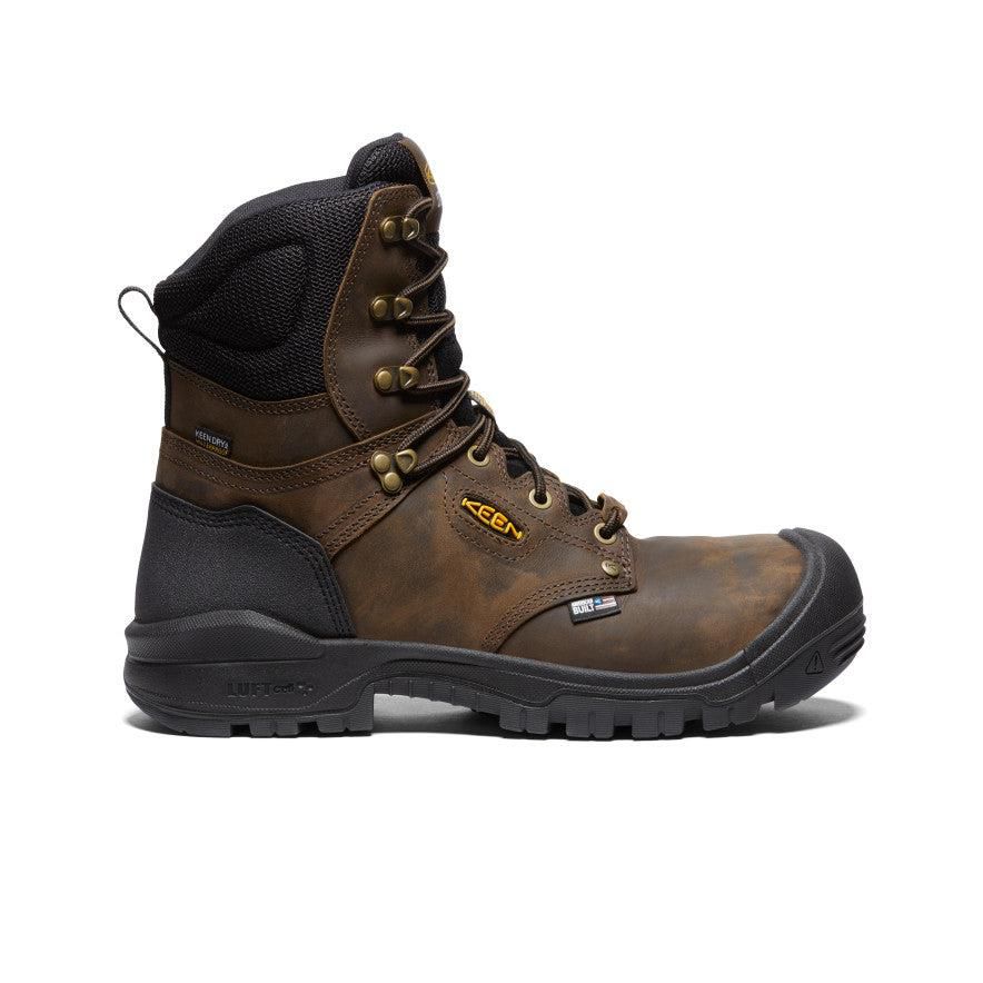 Brown Men Keen Independence 8 Waterproof (Carbon Fiber Toe) Work Boots | 65374-KGVQ