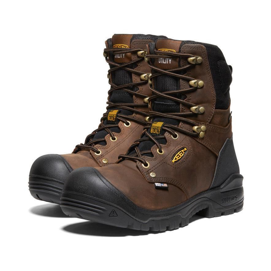 Brown Men Keen Independence 8 Waterproof (Soft Toe) Work Boots | 70125-UXZB