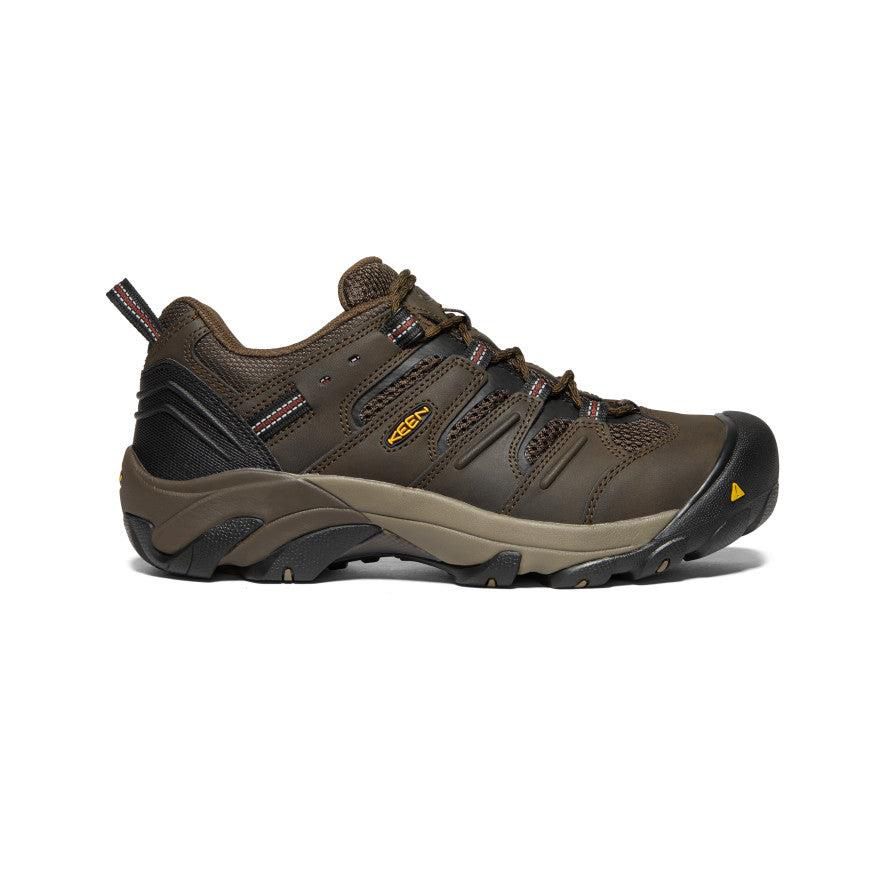 Brown Men Keen Lansing Low (Steel Toe) Sneakers | 91823-TBLX