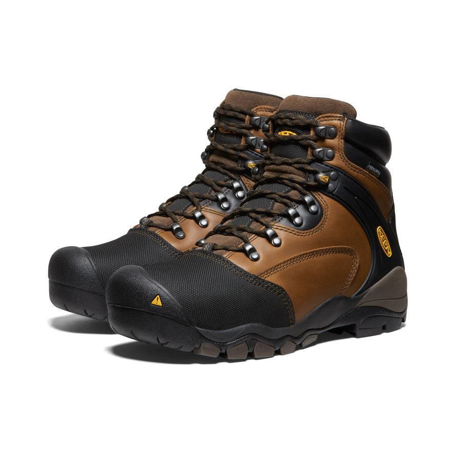 Brown Men Keen Louisville 6 MET Waterproof (Steel Toe) Boots | 47590-WAVZ