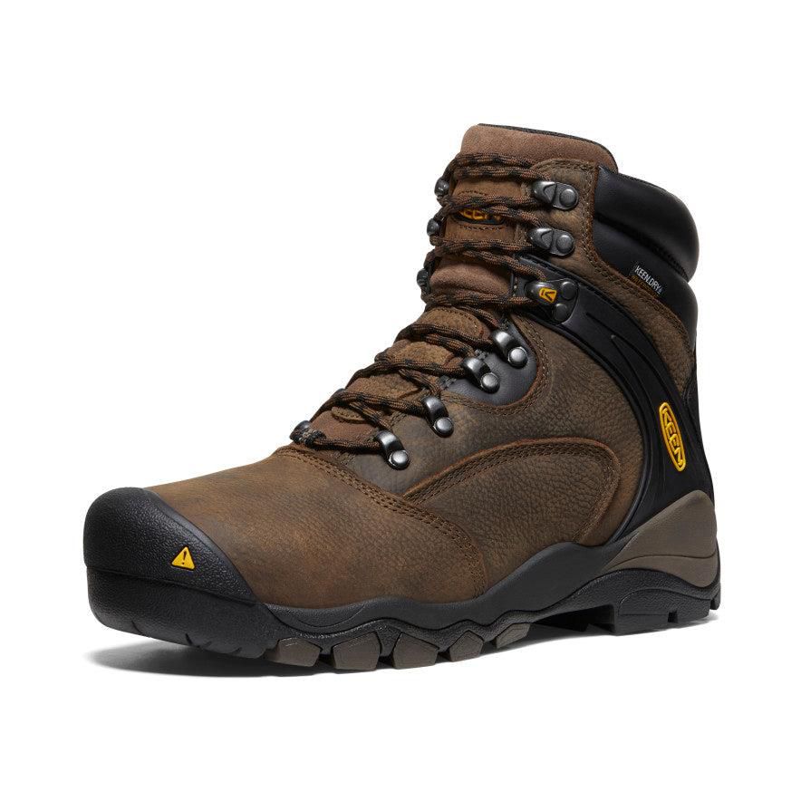 Brown Men Keen Louisville 6 Waterproof (Steel Toe) Boots | 62591-OCYQ