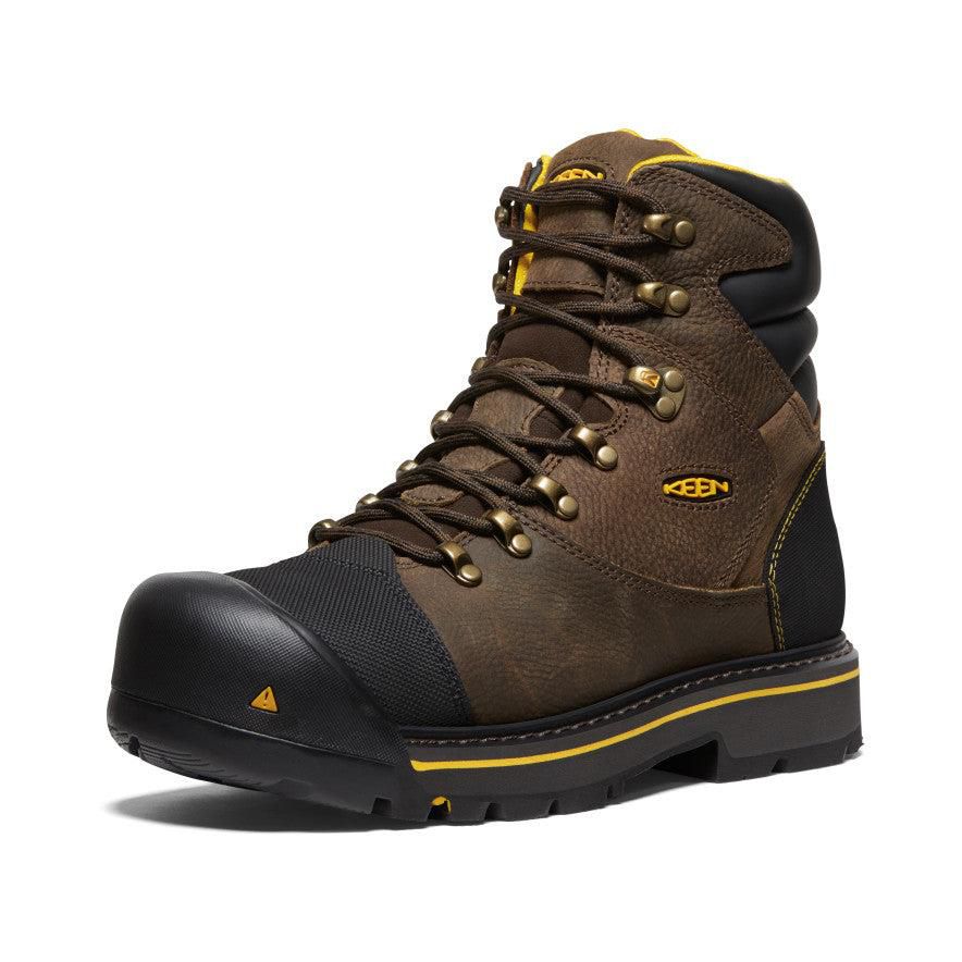 Brown Men Keen Milwaukee 6 (Steel Toe) Boots | 17038-FDJR