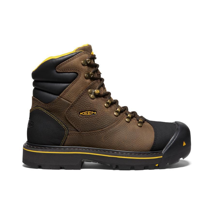 Brown Men Keen Milwaukee 6 (Steel Toe) Boots | 17038-FDJR