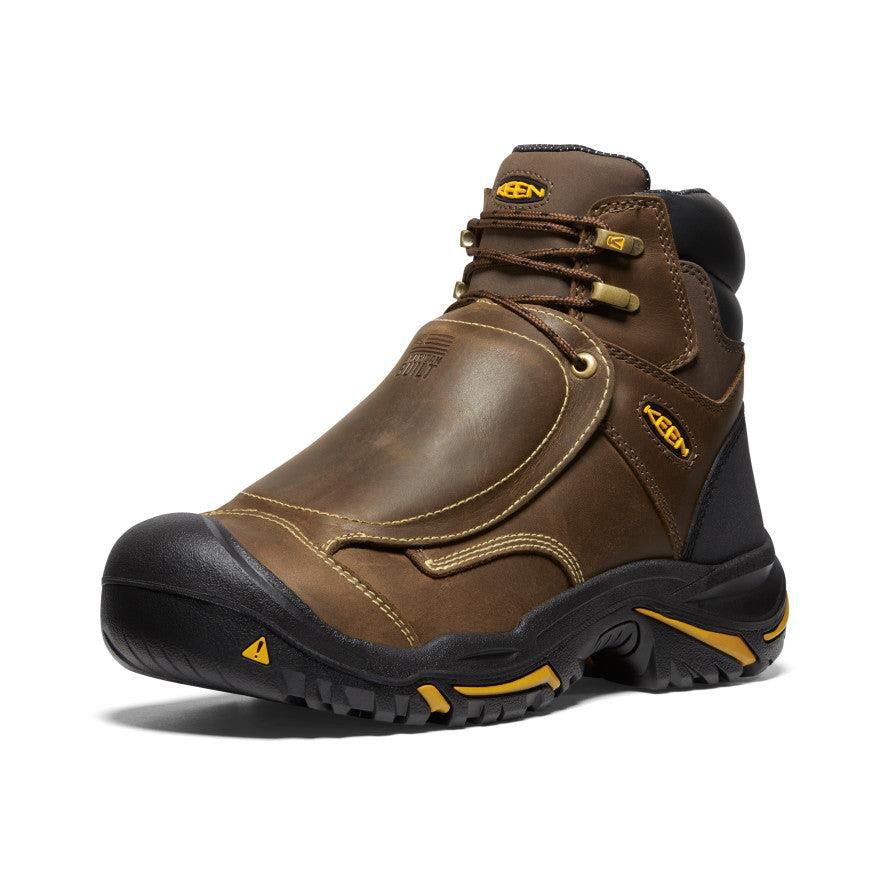 Brown Men Keen Mt Vernon 6 MET Waterproof (Steel Toe) Boots | 68935-LXDB