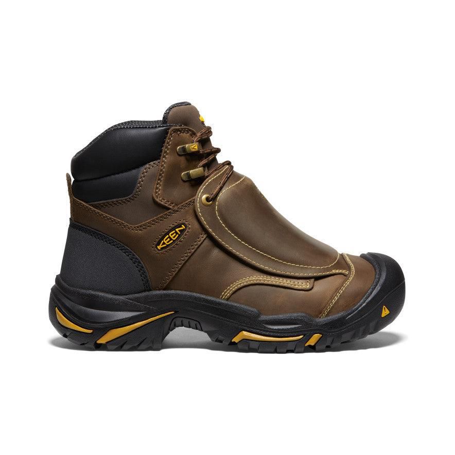 Brown Men Keen Mt Vernon 6 MET Waterproof (Steel Toe) Boots | 68935-LXDB