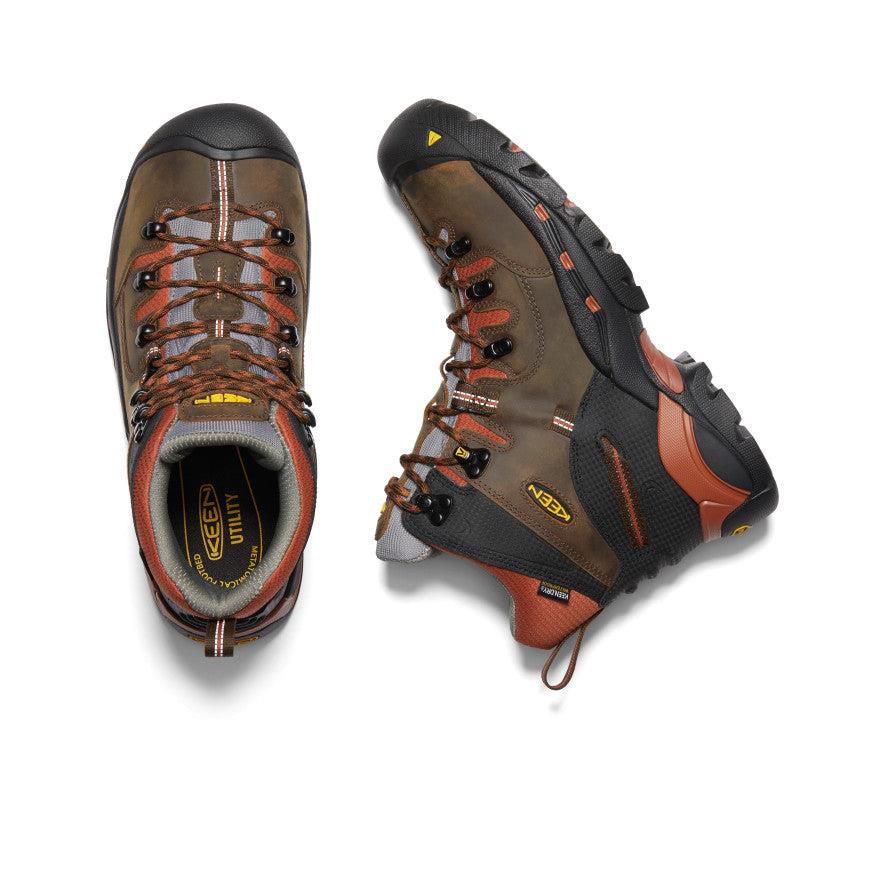 Brown Men Keen Pittsburgh 6 Waterproof (Soft Toe) Boots | 80651-AYXV