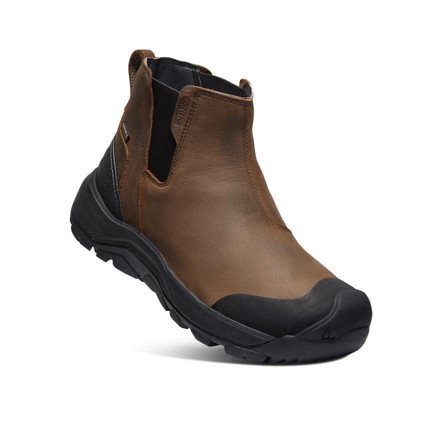 Brown Men Keen Revel IV Waterproof Chelsea Boots | 80492-OLJB