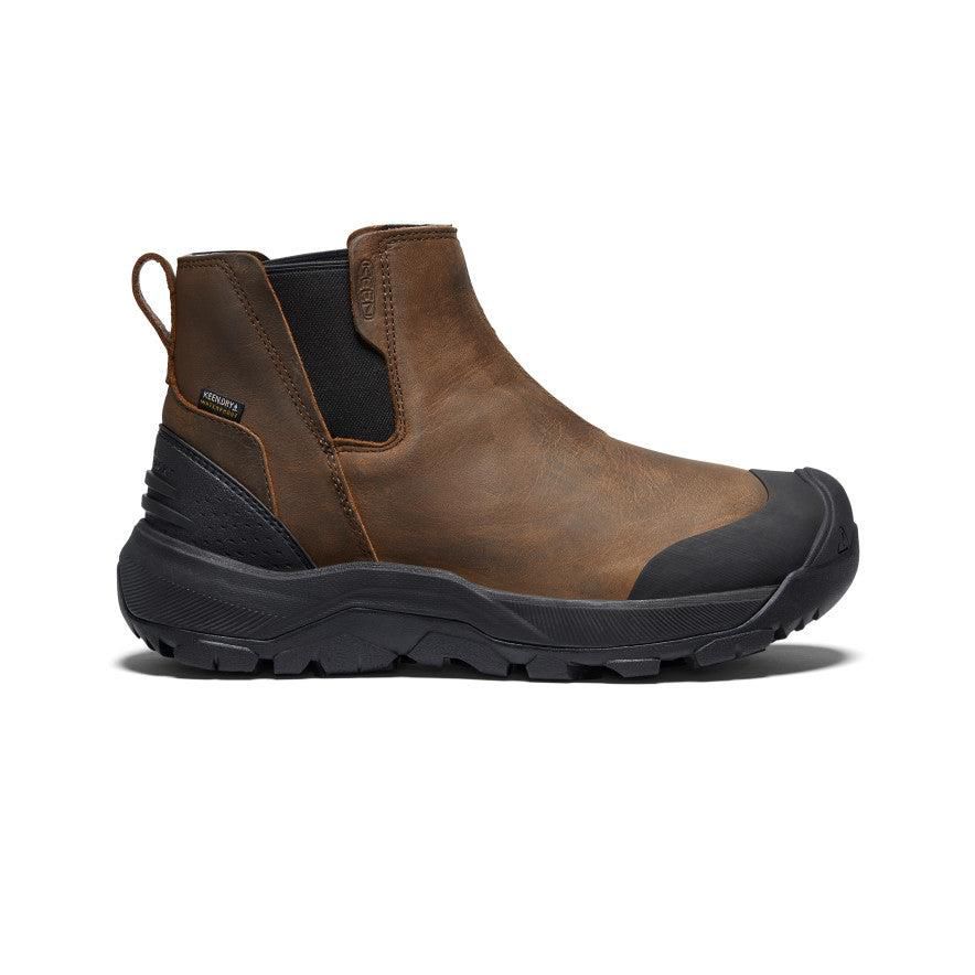 Brown Men Keen Revel IV Waterproof Chelsea Boots | 80492-OLJB