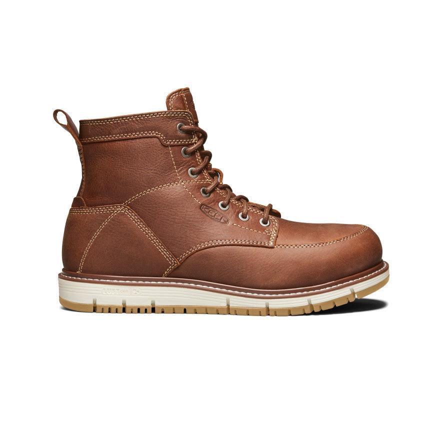 Brown Men Keen San Jose 6 (Aluminum Toe) Work Boots | 42598-AECD