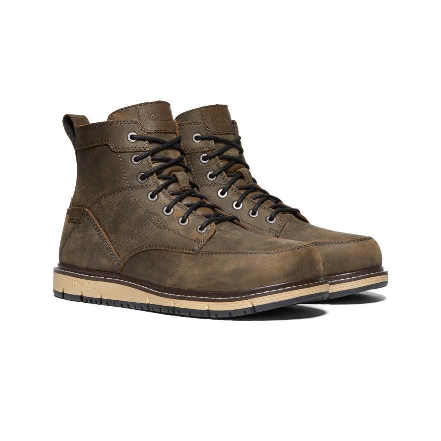 Brown Men Keen San Jose 6 Waterproof (Aluminum Toe) Boots | 91263-PGXL