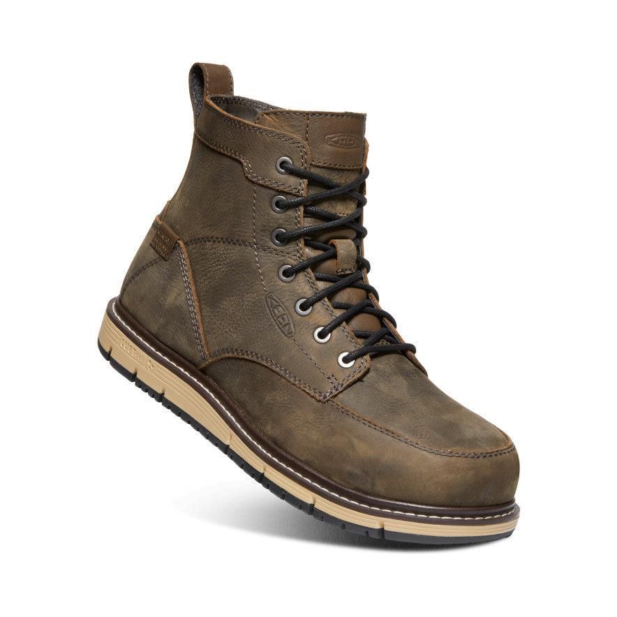 Brown Men Keen San Jose 6 Waterproof (Aluminum Toe) Boots | 91263-PGXL