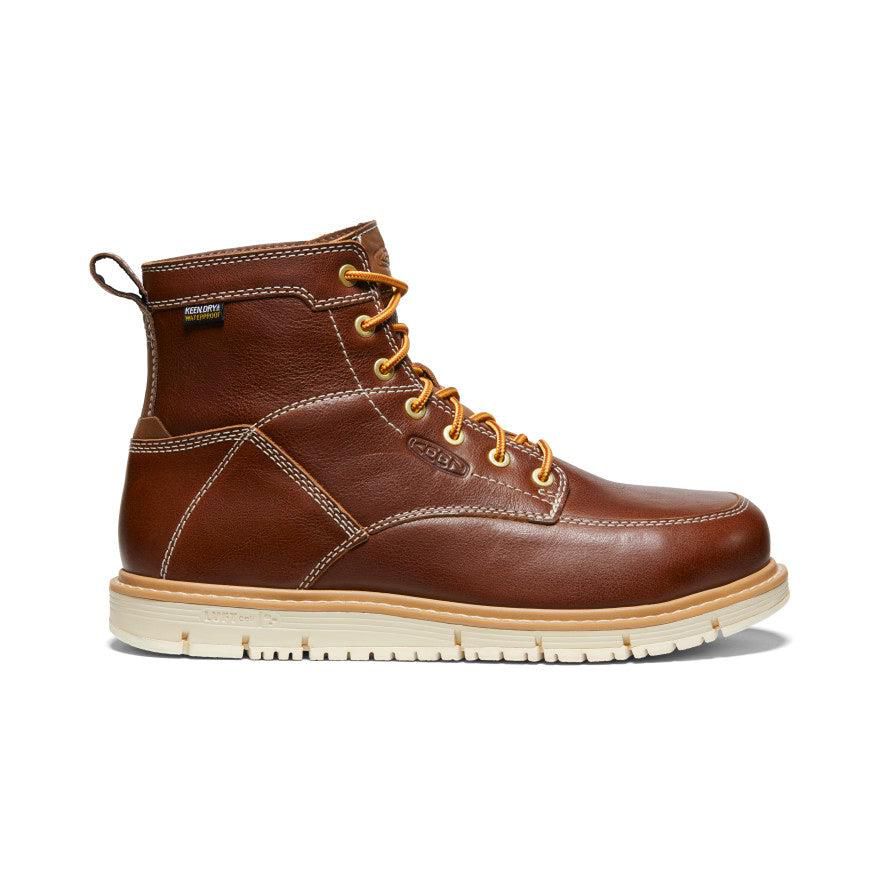 Brown Men Keen San Jose 6 Waterproof (Aluminum Toe) Boots | 74593-ANXI