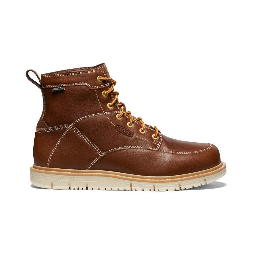 Brown Men Keen San Jose 6 Waterproof (Soft Toe) Work Boots | 69081-DLMV