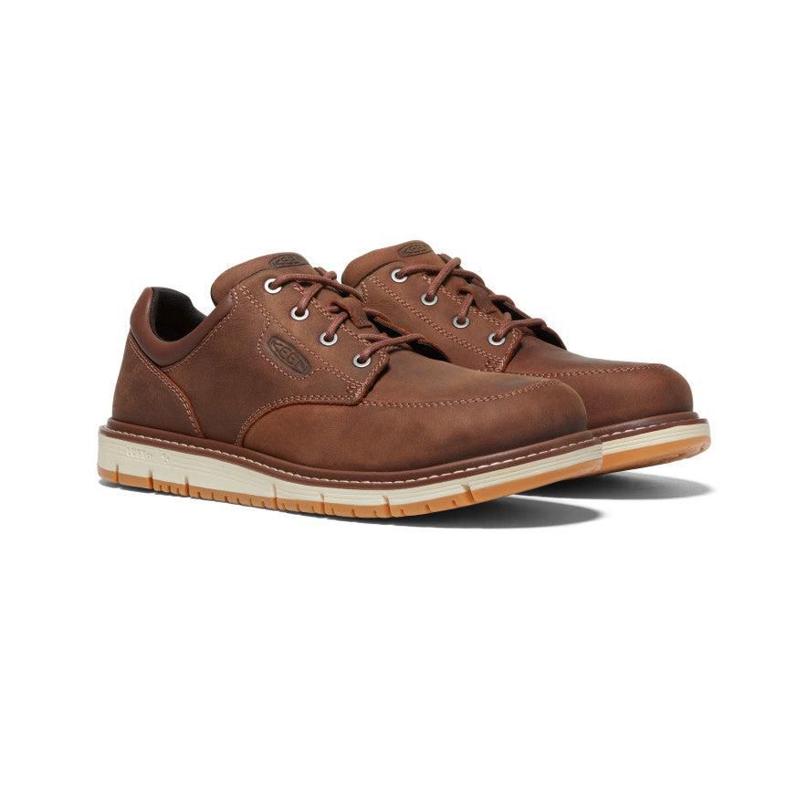 Brown Men Keen San Jose Oxford (Aluminum Toe) Work Shoes | 90831-UQWN