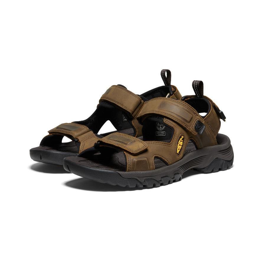 Brown Men Keen Targhee III Open Toe Hiking Sandals | 24691-IAWN