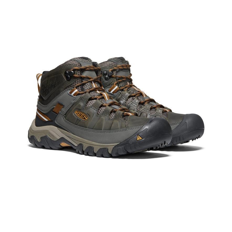 Brown Men Keen Targhee III Waterproof Mid Wide Hiking Boots | 48159-CBVP