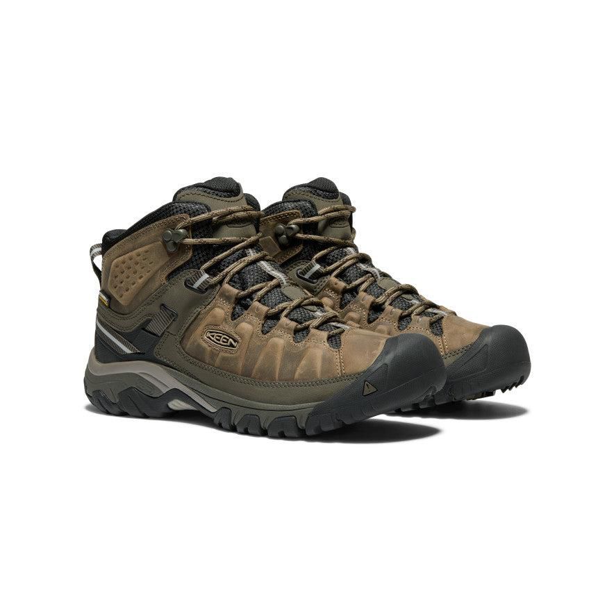 Brown Men Keen Targhee III Waterproof Mid Hiking Boots | 72348-XYZQ