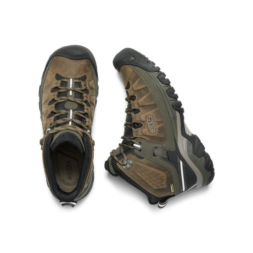 Brown Men Keen Targhee III Waterproof Mid Hiking Boots | 72348-XYZQ