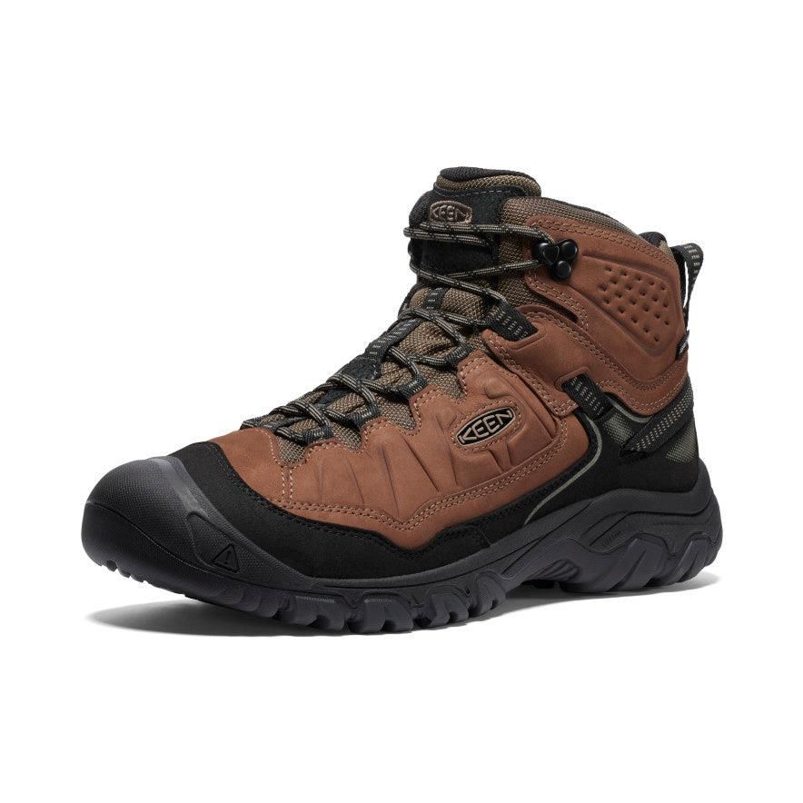 Brown Men Keen Targhee IV Wide Waterproof Hiking Boots | 56923-PNVY