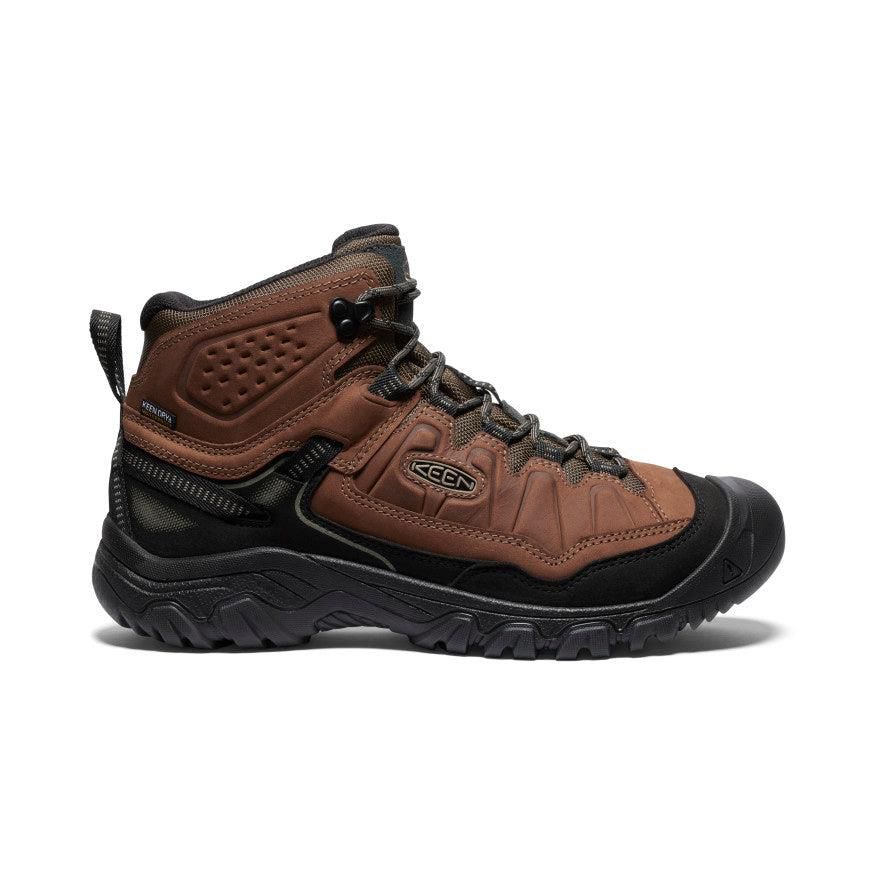 Brown Men Keen Targhee IV Wide Waterproof Hiking Boots | 56923-PNVY