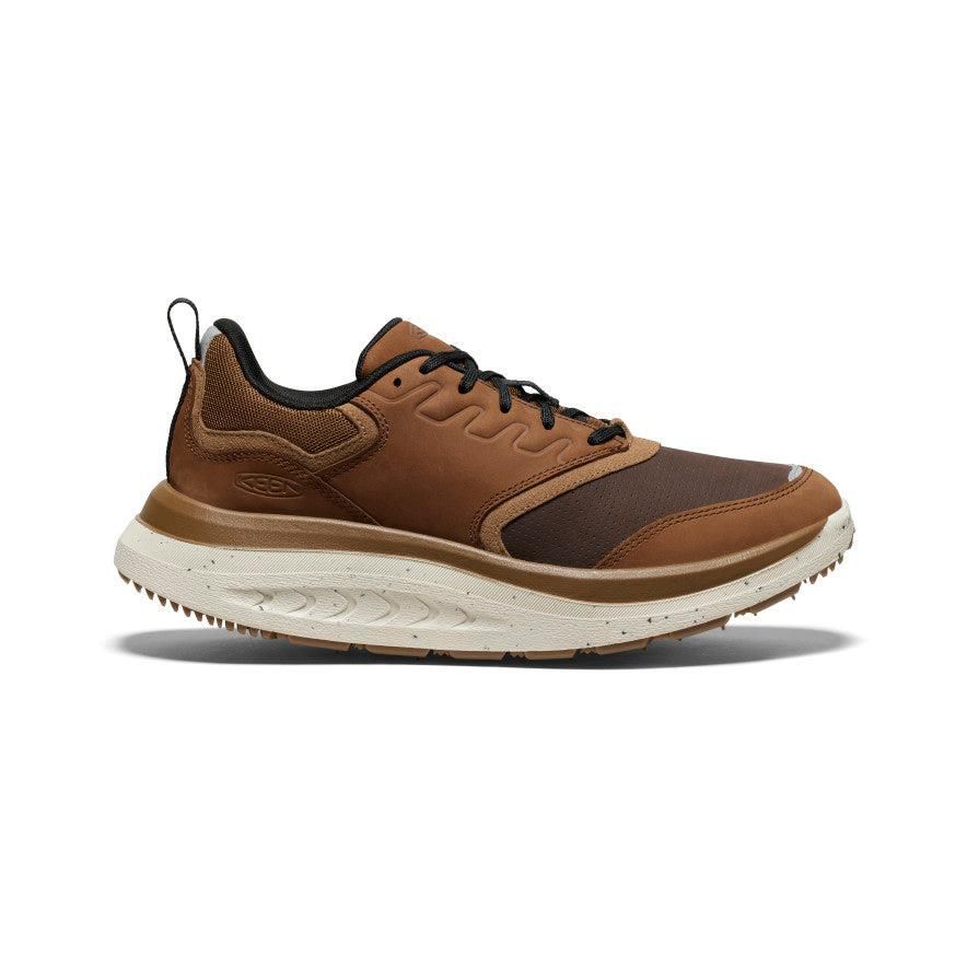 Brown Men Keen WK400 Leather Walking Shoes | 54673-FPWA