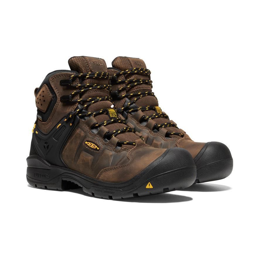 Brown Women Keen Dover 6 Waterproof (Carbon-Fiber Toe) Work Boots | 10238-BWYO